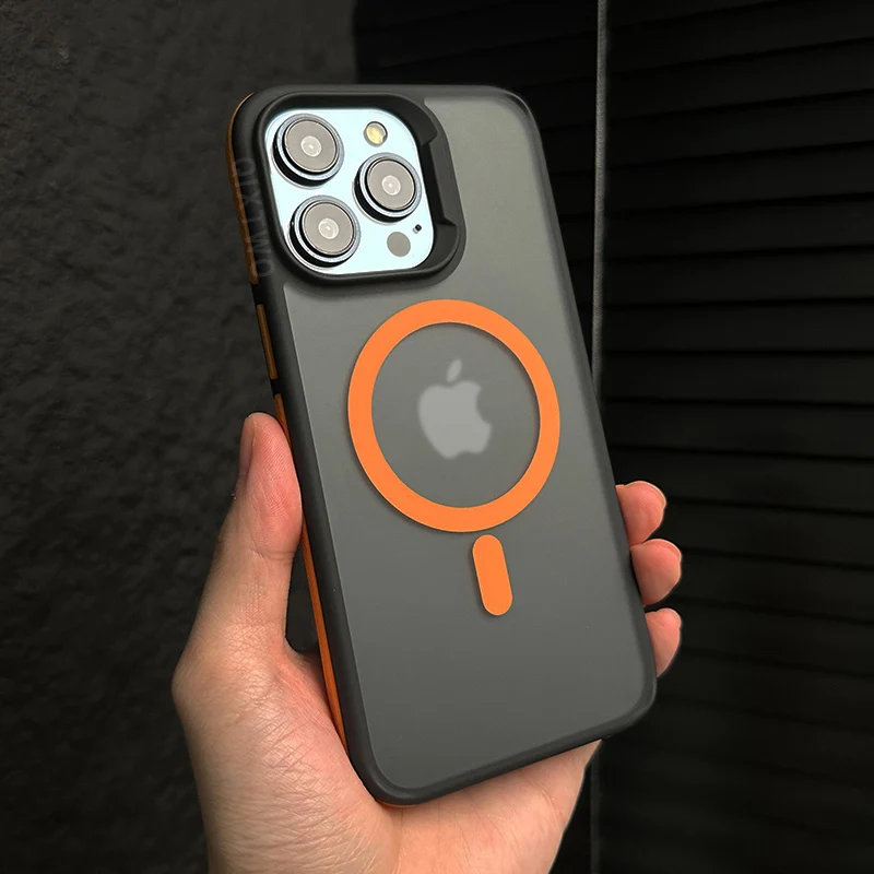 Luxury Contrast Color Armor Matte Magnetic Wireless Charge Case For iPhone 11/12/13/14/15/16 Pro Max Plus Shockproof Clear Cover
Luxury Contrast Color Armor Matte Magnetic Wireless Charge Case For iPhone 11/12/13/14/15/16 Pro Max Plus Shockproof Clear Cover