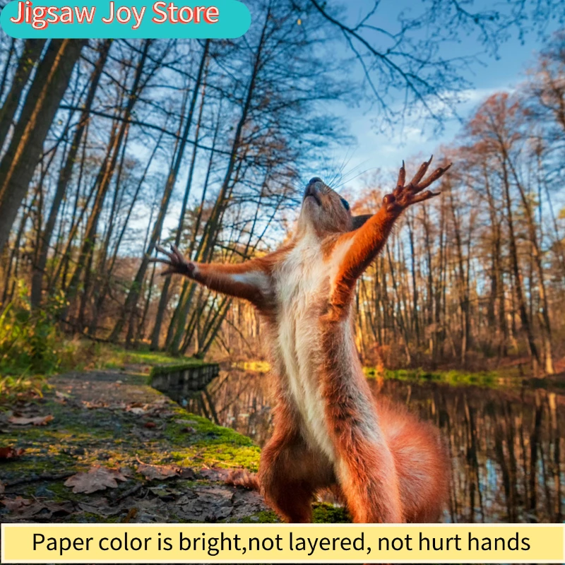69*51 Adult Paper Jigsaw Puzzle Red Squirrel's Ideal Cute Animals Paintings Stress Reducing Toys Christmas Gifts
69*51 Adult Paper Jigsaw Puzzle Red Squirrel's Ideal Cute Animals Paintings Stress Reducing Toys Christmas Gifts