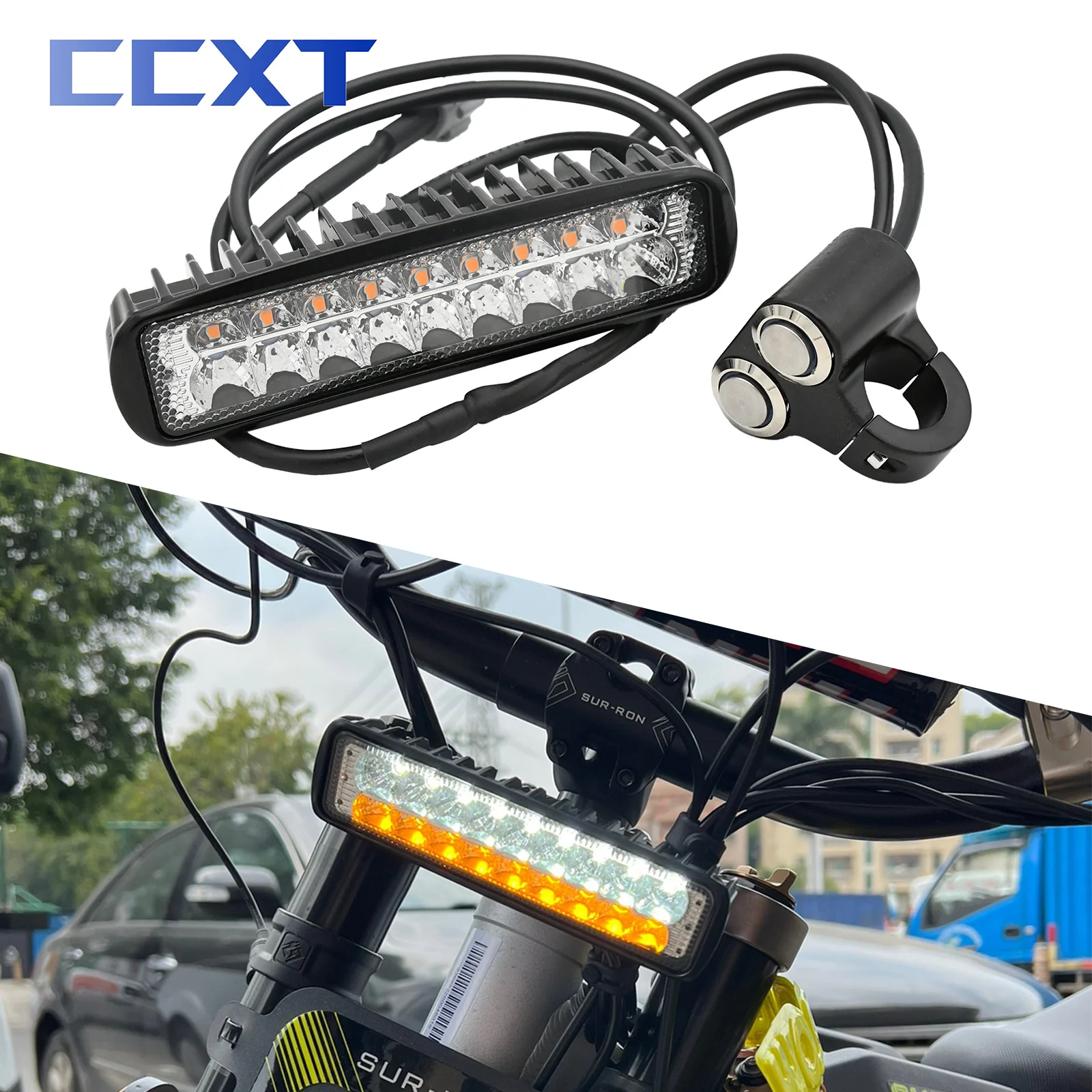 Motorcycle Far Near Beam Dual Control Switch LED Front Headlight And Bracket For Segway X260 X160 For Sur-Ron Light Bee S & X
Motorcycle Far Near Beam Dual Control Switch LED Front Headlight And Bracket For Segway X260 X160 For Sur-Ron Light Bee S & X