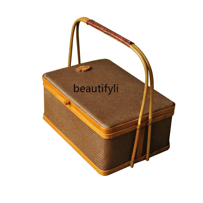 Handmade Bamboo Rattan Cabas Multi-Layer Food Container Tea Cake Tray Tea Set Moon Cake Snack Basket Basket Storage Basket Box
Handmade Bamboo Rattan Cabas Multi-Layer Food Container Tea Cake Tray Tea Set Moon Cake Snack Basket Basket Storage Basket Box