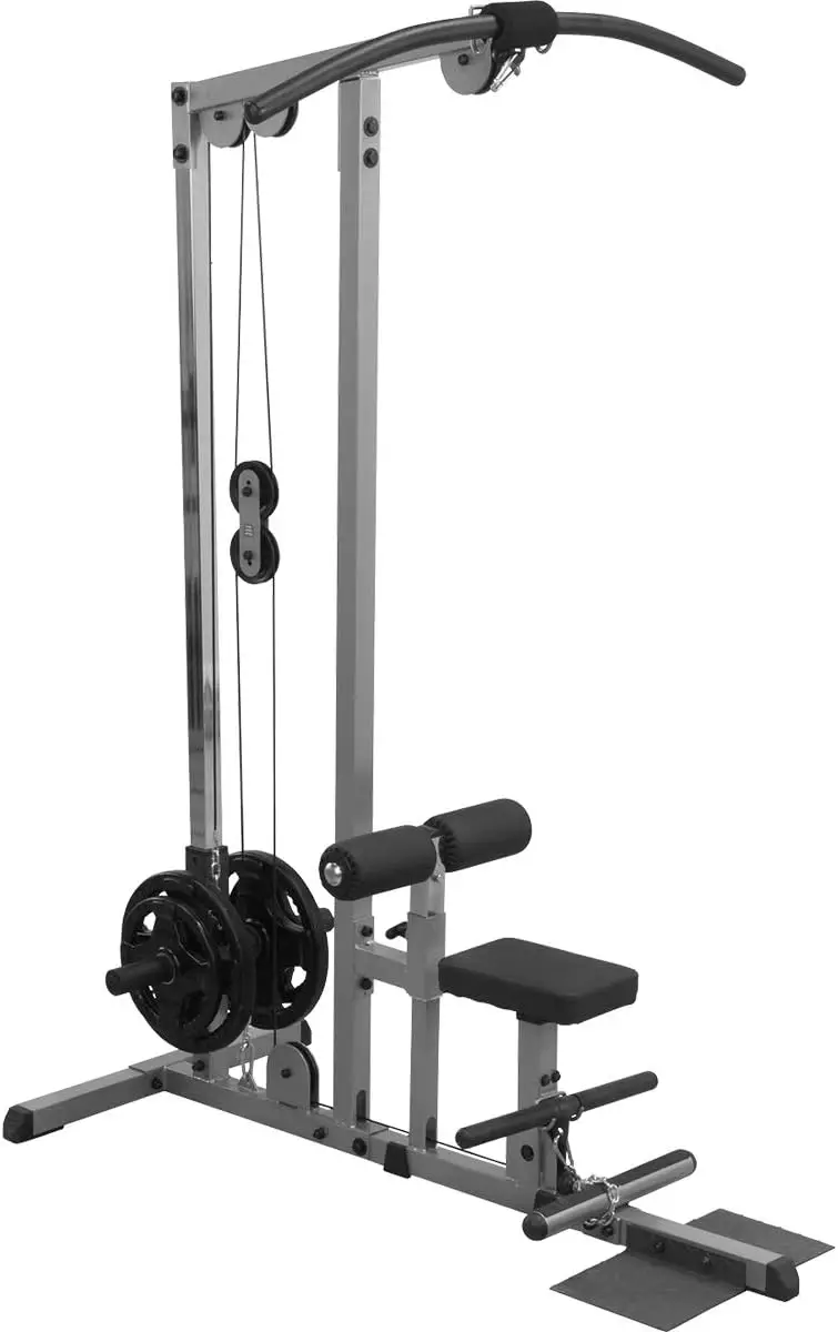 Body-Solid (GLM83) Pro LAT Machine with Low Row Bar - Multi-Position Foam Rollers, Includes 48" LAT Bar & 20" Straight Bar
Body-Solid (GLM83) Pro LAT Machine with Low Row Bar - Multi-Position Foam Rollers, Includes 48" LAT Bar & 20" Straight Bar