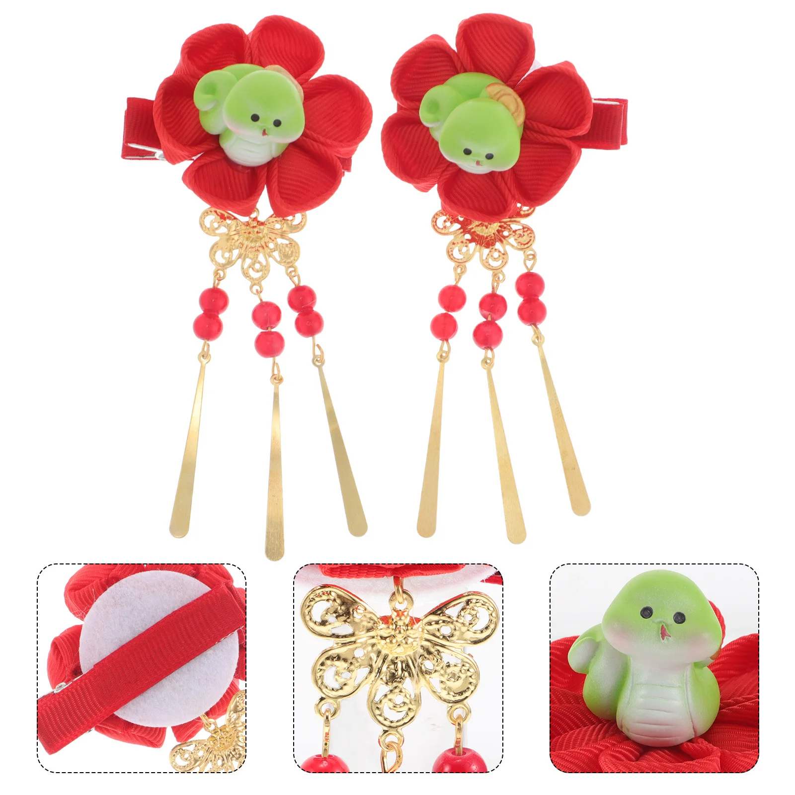 1Pair New Year Hair Clip Girls 2025 Snake Design Festive Hair Accessories Stylish Non-Slip Clip for Holiday Party Chinese New
1Pair New Year Hair Clip Girls 2025 Snake Design Festive Hair Accessories Stylish Non-Slip Clip for Holiday Party Chinese New