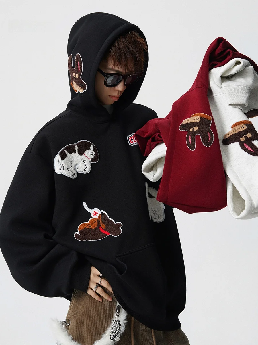 Мужская толстовка с капюшоном и вышивкой в американском стиле, утепленная флисом, для осени и зимы, модная повседневная модель
Мужская толстовка с капюшоном и вышивкой в американском стиле, утепленная флисом, для осени и зимы, модная повседневная модель