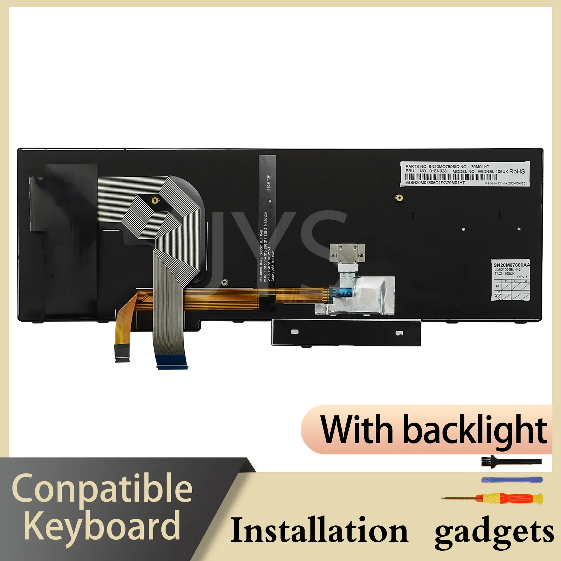 For Lenovo ThinkPad T570/T580/P51S/P52S 01ER582 01ER541 SN20M07934 backlit keyboard SI TR UK US RU SE layout
For Lenovo ThinkPad T570/T580/P51S/P52S 01ER582 01ER541 SN20M07934 backlit keyboard SI TR UK US RU SE layout