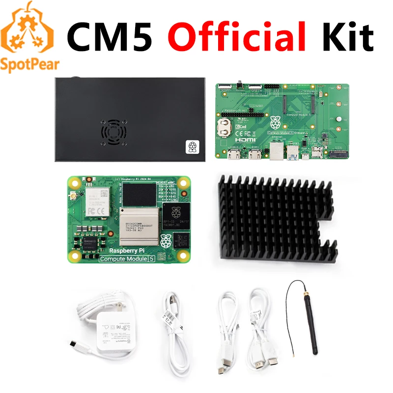 Raspberry Pi CM5 Compute Module 5 Development Kit With CM5104032 + Official Original IO Board with Case
Raspberry Pi CM5 Compute Module 5 Development Kit With CM5104032 + Official Original IO Board with Case