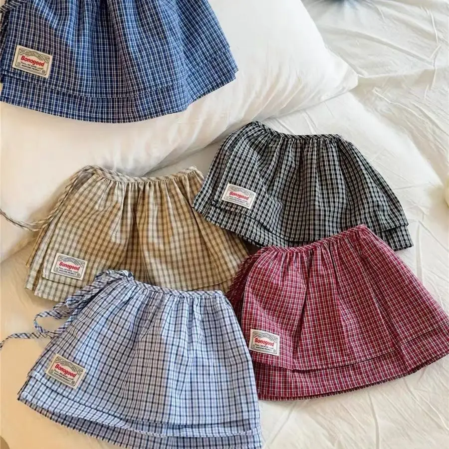 Womens Blue Plaid Space-up Fart Curtain Skirt Fashionable New Korean Short Fart Curtain Retro Skirt 2025 Summer Women's Bottom
Womens Blue Plaid Space-up Fart Curtain Skirt Fashionable New Korean Short Fart Curtain Retro Skirt 2025 Summer Women's Bottom