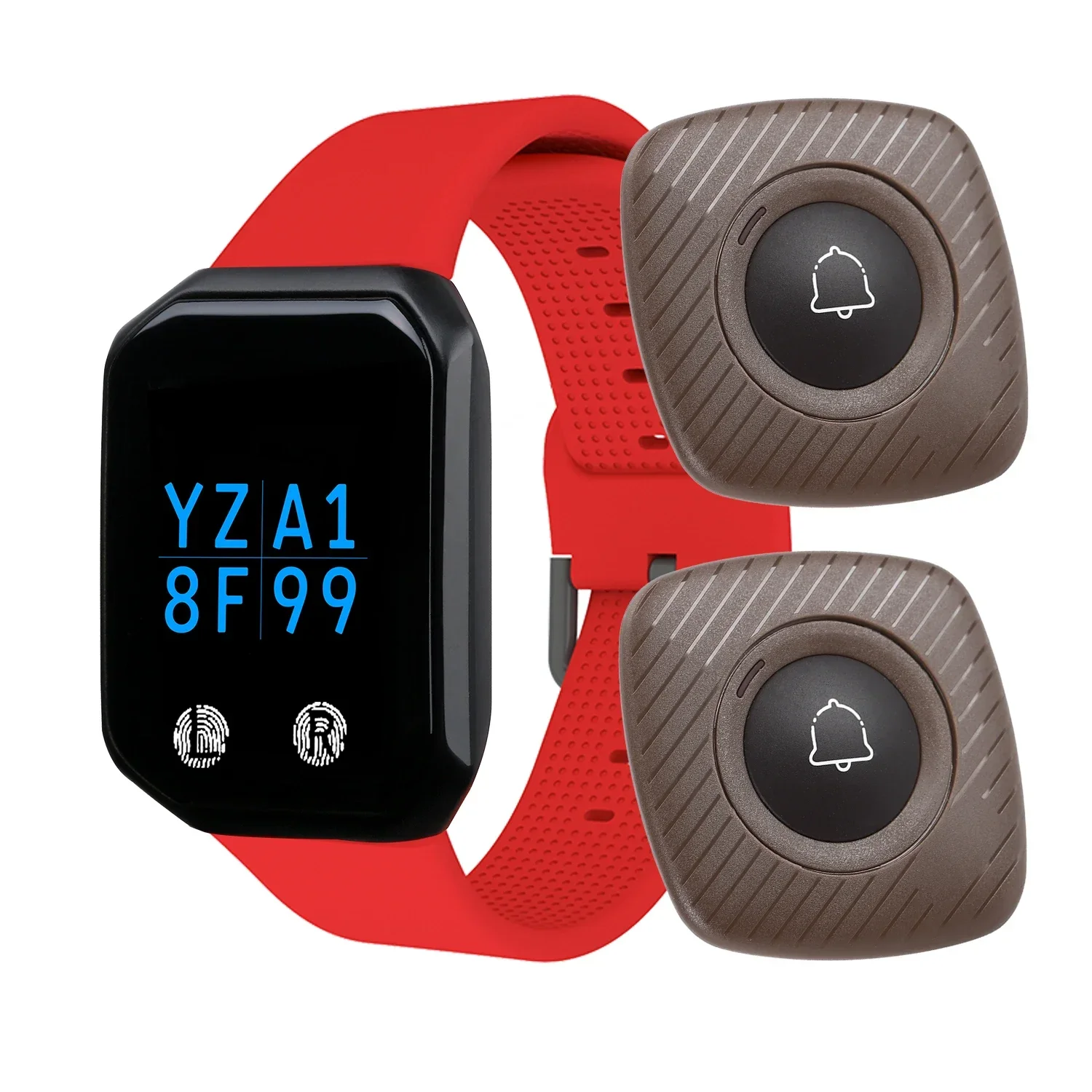 BYHUBYENG Goedkope Prijs Restaurant Oproepsysteem Pager 1 Tastbaar Polshorloge Pagers 2 Knoppen Nurse Call Hanger
BYHUBYENG Goedkope Prijs Restaurant Oproepsysteem Pager 1 Tastbaar Polshorloge Pagers 2 Knoppen Nurse Call Hanger