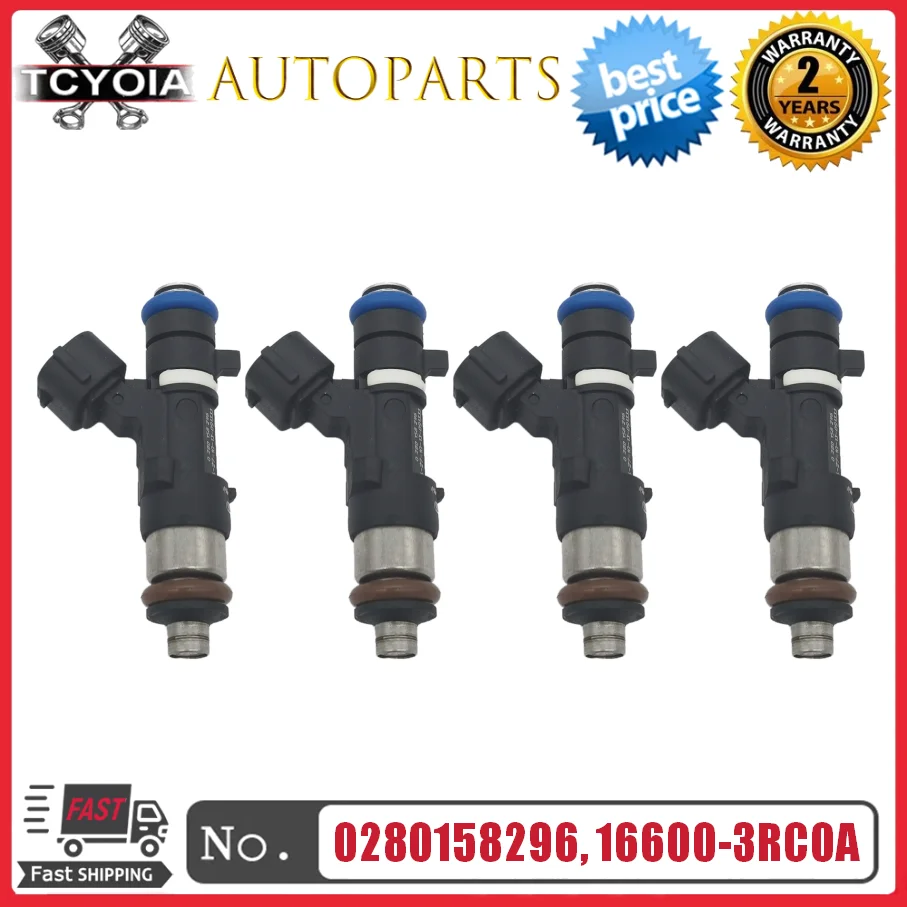 4pcs/lot Fuel Injectors 0280158296 16600-3RC0A 166003RC0A For Nissan Sentra 2013-2019 1.8L 4L
4pcs/lot Fuel Injectors 0280158296 16600-3RC0A 166003RC0A For Nissan Sentra 2013-2019 1.8L 4L