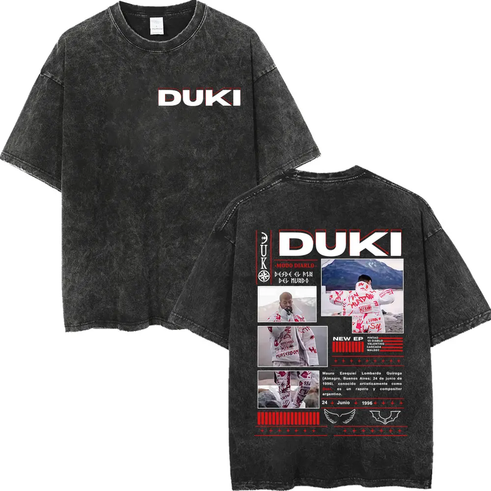 Rapper Duki Albim Graphic T Shirt Men Women Hip Hop Vintage Washed T-shirt High Quality Cotton Short Sleeve T-shirts Streetwear
Rapper Duki Albim Graphic T Shirt Men Women Hip Hop Vintage Washed T-shirt High Quality Cotton Short Sleeve T-shirts Streetwear