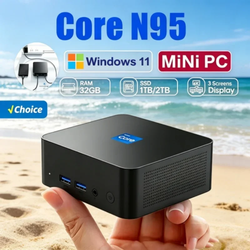 2026 Iridescent Sleek MINI PC Windows 11 Pro Core N95 16GB RAM 1TB SSD WIFI 6 BT5.2 4K HD Nimble Recreation Gaming Home Learning
2026 Iridescent Sleek MINI PC Windows 11 Pro Core N95 16GB RAM 1TB SSD WIFI 6 BT5.2 4K HD Nimble Recreation Gaming Home Learning
