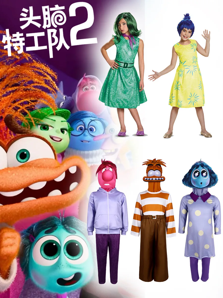 Inside Out 2 Mind Agent Team cosplay costume with happy emotions and joyful Halloween role-playing costumes
Inside Out 2 Mind Agent Team cosplay costume with happy emotions and joyful Halloween role-playing costumes