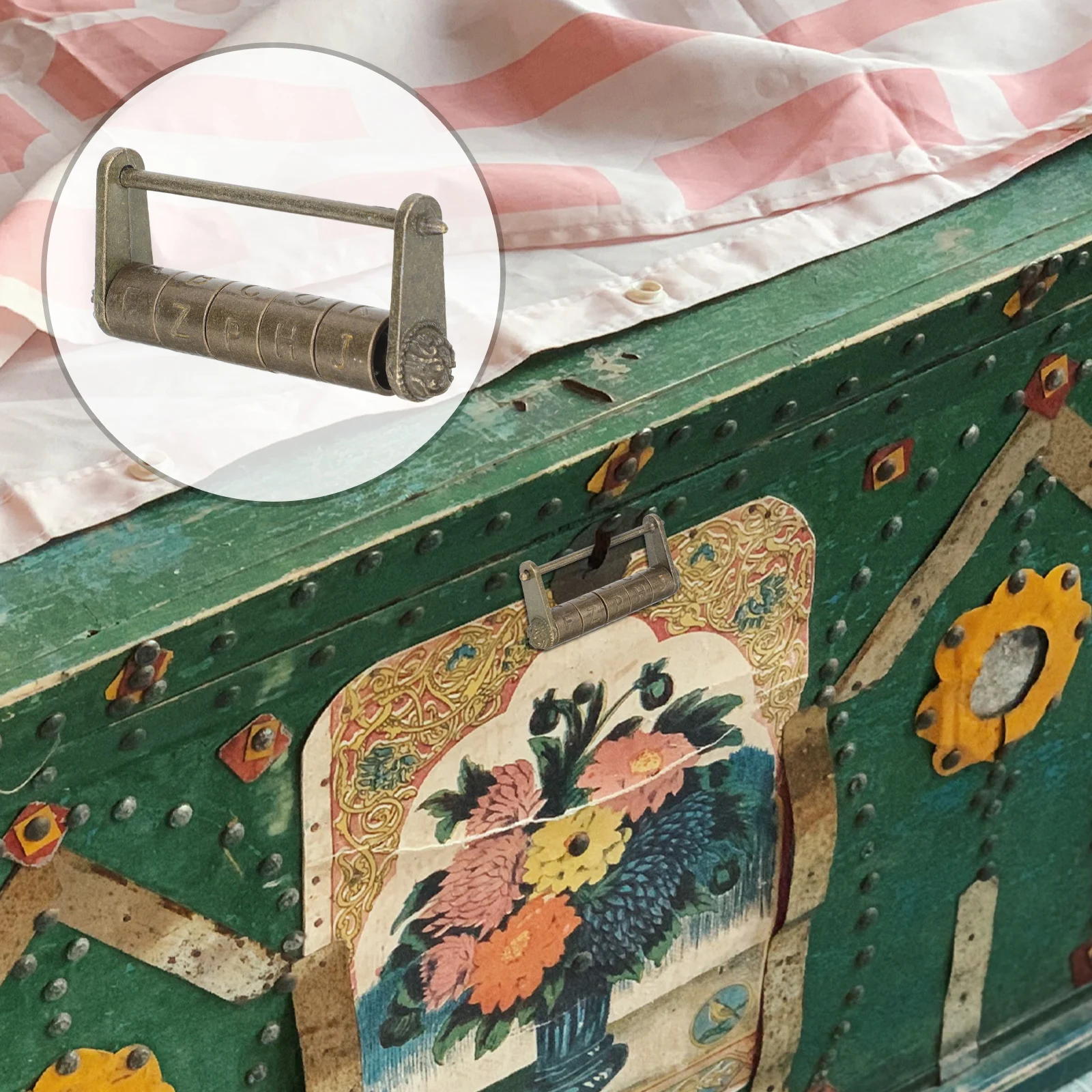 1Pcs Beautiful Zinc Alloy Retro Lock Unique Antique Combination Padlock for Cabinet
1Pcs Beautiful Zinc Alloy Retro Lock Unique Antique Combination Padlock for Cabinet