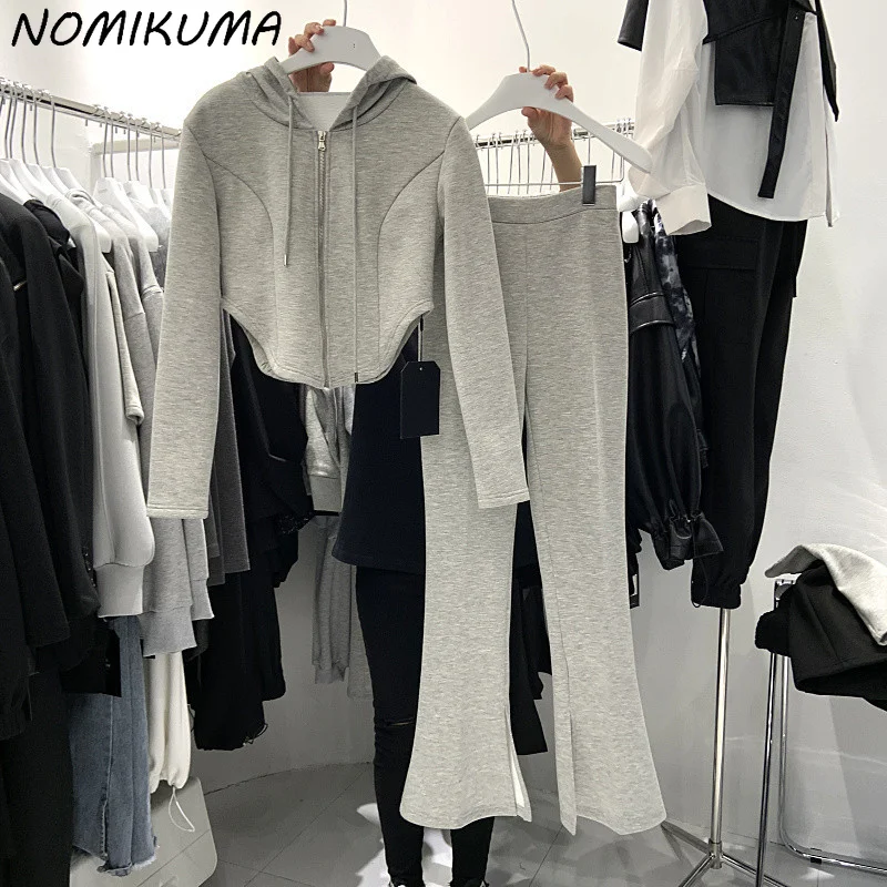Повседневные спортивные брюки Nomikuma, Модные свитшоты на молнии с капюшоном и завышенной талией с разрезом, новинка 2023, 6X365
Повседневные спортивные брюки Nomikuma, Модные свитшоты на молнии с капюшоном и завышенной талией с разрезом, новинка 2023, 6X365