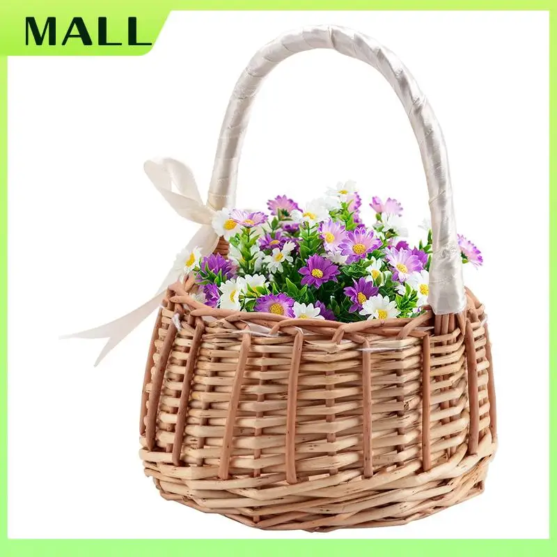 MALL Тканая корзина для цветов Корзина для хранения из ротанга Ручная корзина для девочек-цветочниц Цветочная корзина ручной работы с бантом
MALL Тканая корзина для цветов Корзина для хранения из ротанга Ручная корзина для девочек-цветочниц Цветочная корзина ручной работы с бантом