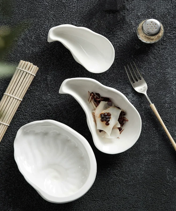 Shell Shaped Ceramic Tableware, Sushi, Sea Urchin Bowls, Appetizers, Hotels, Molecular Cuisine Specialty Dishes, Oyster Shells
Shell Shaped Ceramic Tableware, Sushi, Sea Urchin Bowls, Appetizers, Hotels, Molecular Cuisine Specialty Dishes, Oyster Shells