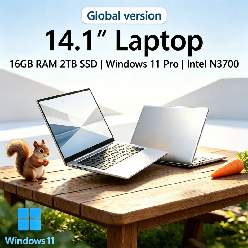 2026 Lucid Streamlined 14.1'' Hyperslim Laptop 16GB RAM SSD Intel N3700 1080P Screen Windows 11 Pro Scholastic Leisure
2026 Lucid Streamlined 14.1'' Hyperslim Laptop 16GB RAM SSD Intel N3700 1080P Screen Windows 11 Pro Scholastic Leisure