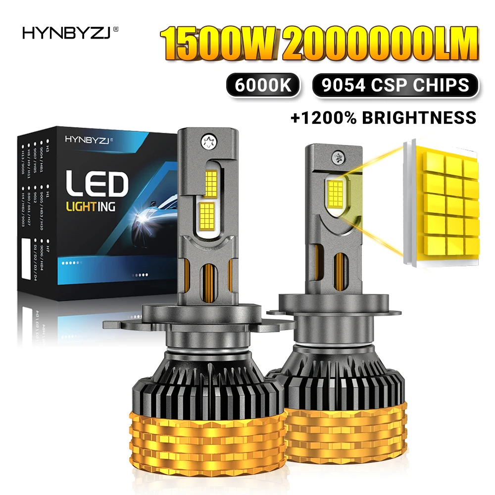 HYNBYZJ H11 1500W LED CANBUS H4 LED Headlights H17 H1 H3 9005 HB3 9006 HB4 9007 9008 9012 High Power Car Headlamp Buld 6000K
HYNBYZJ H11 1500W LED CANBUS H4 LED Headlights H17 H1 H3 9005 HB3 9006 HB4 9007 9008 9012 High Power Car Headlamp Buld 6000K