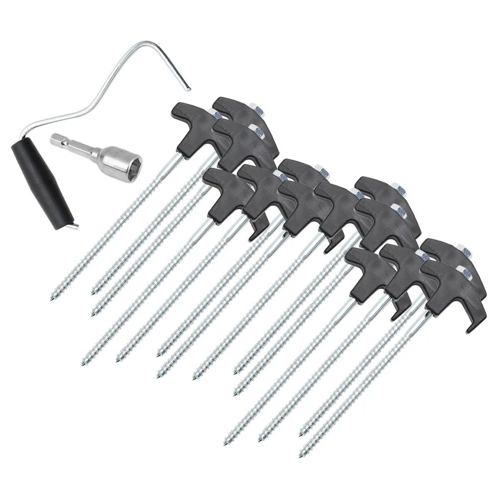 1 set Tent Stakes Steel Ground Anchors Camping Durable Material Fix Awnings Tarps Trees Gazebos Vegetables
1 set Tent Stakes Steel Ground Anchors Camping Durable Material Fix Awnings Tarps Trees Gazebos Vegetables