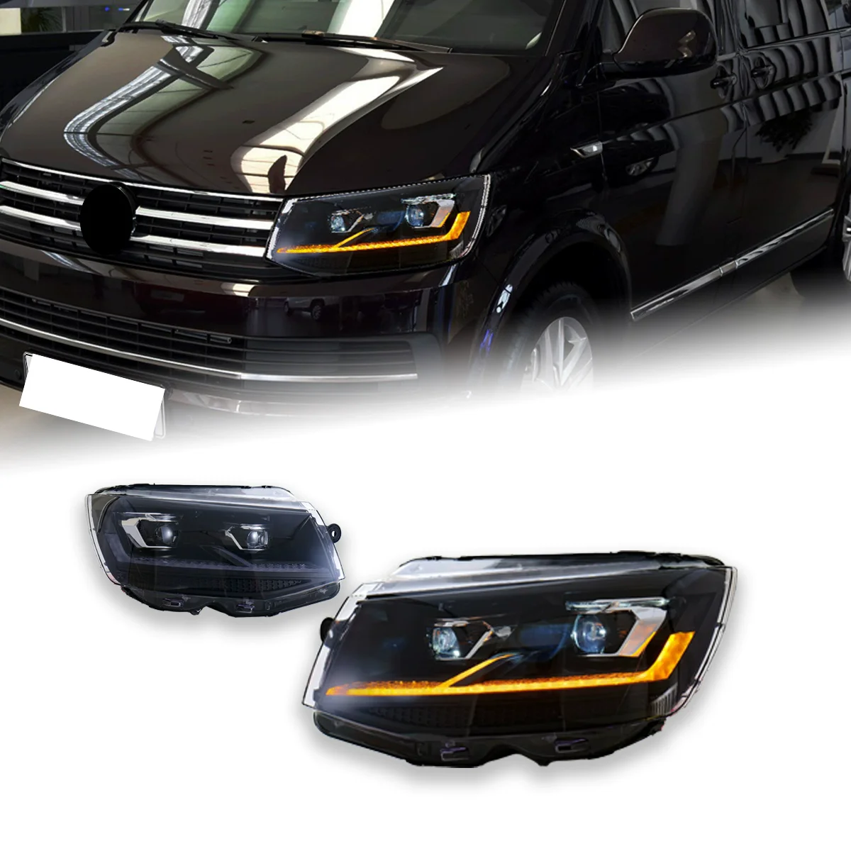 LED Headlight assembly for Volkswagen vw Multivan Caravelle 16-19 modified Front lamp DRL with Dynamic Turn Signal
LED Headlight assembly for Volkswagen vw Multivan Caravelle 16-19 modified Front lamp DRL with Dynamic Turn Signal