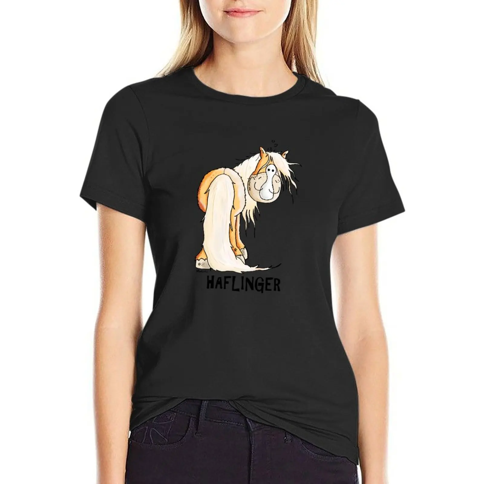 Happy Haflinger Horse T-Shirt cute tops funny Short sleeve tee Female clothing Women's tops
Happy Haflinger Horse T-Shirt cute tops funny Short sleeve tee Female clothing Women's tops