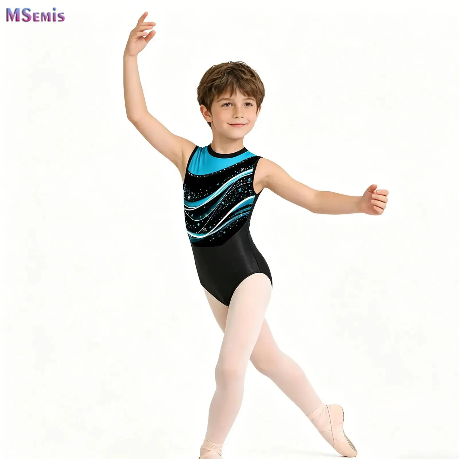 Acrobatics Gymnastics Leotard Boys Print Patchwork Dance Bodysuit Sleeveless Ballet Tumbling Unitard Ballet Dancewear Costumes
Acrobatics Gymnastics Leotard Boys Print Patchwork Dance Bodysuit Sleeveless Ballet Tumbling Unitard Ballet Dancewear Costumes