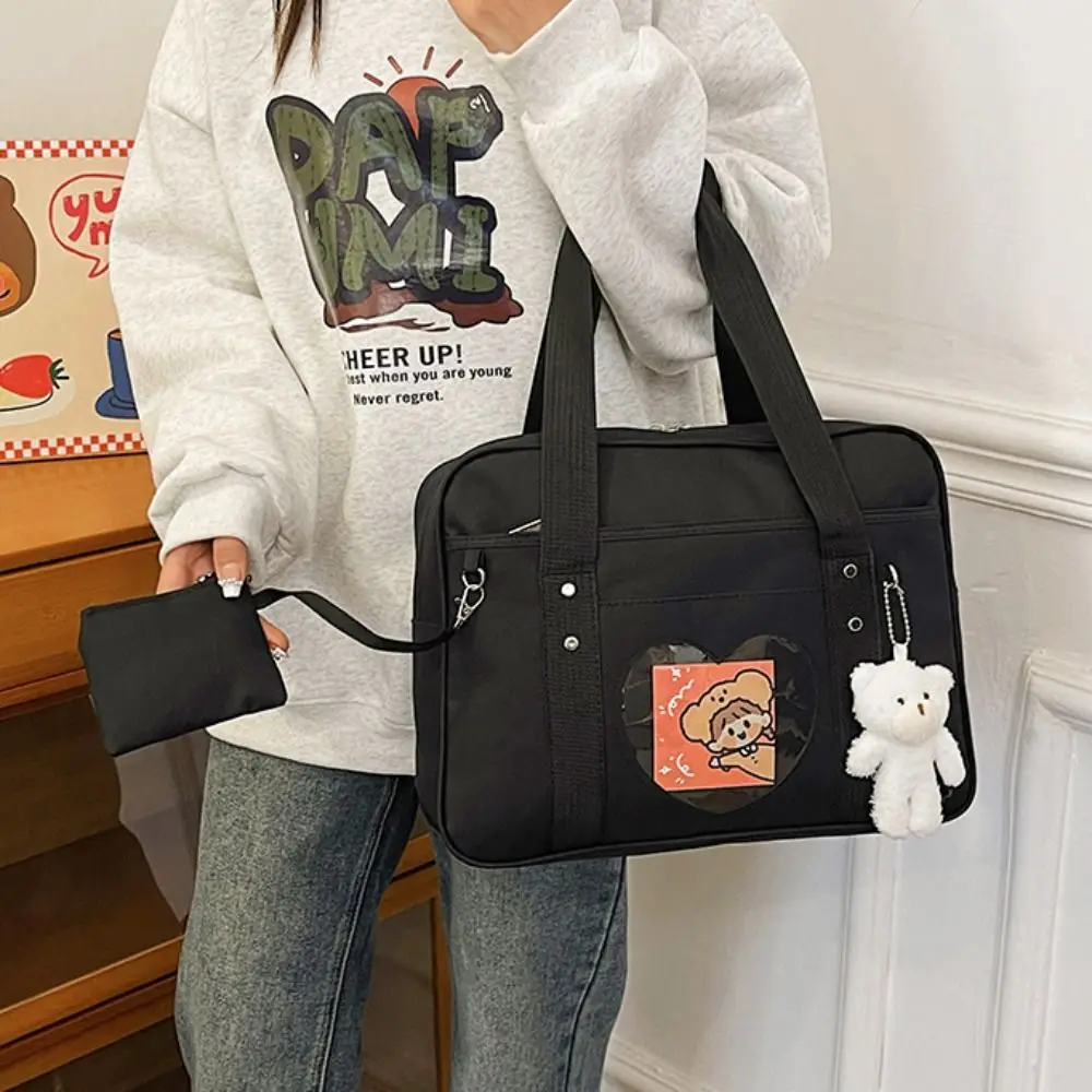 Multifunction Heart JK Uniform Itabag Zipper Ox Cloth Transparent Bags Wallet Idol Merchandise Storage Anime Purse Girl
Multifunction Heart JK Uniform Itabag Zipper Ox Cloth Transparent Bags Wallet Idol Merchandise Storage Anime Purse Girl