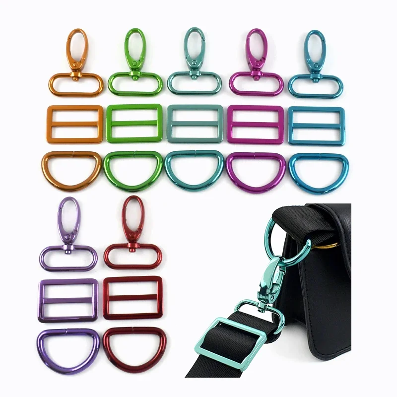 2Sets 20/25/32/38mm Metal Carabiner for Bag Swivel Lobster Clasp Tri Glide Sliders D Ring Adjuster Webbing Strap Crochet Hook
2Sets 20/25/32/38mm Metal Carabiner for Bag Swivel Lobster Clasp Tri Glide Sliders D Ring Adjuster Webbing Strap Crochet Hook