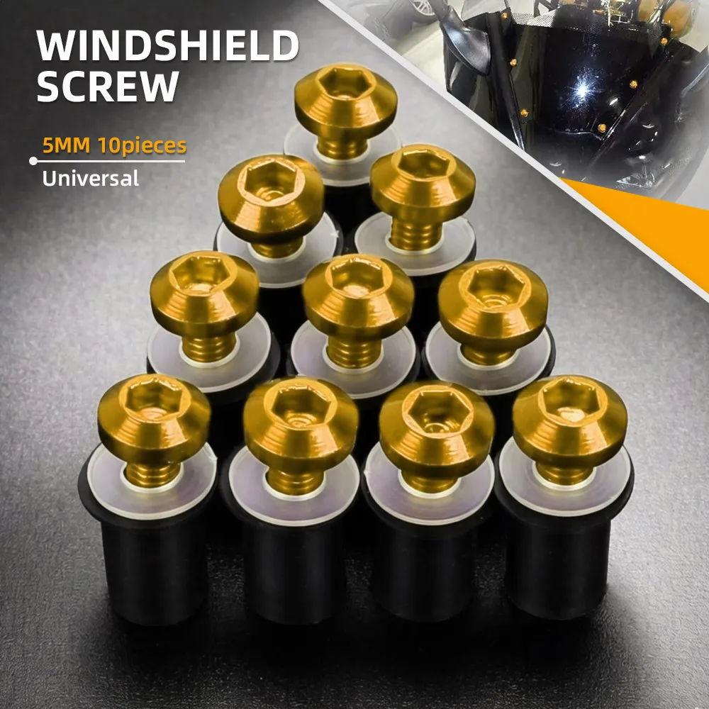 10PCS 5MM Windshield Screw Bolts For YAMAHA NVX AEROX 155 NMAX 155 NMAX155 XMAX 125 250 300 400 Windscreen Nuts Fastener Kits
10PCS 5MM Windshield Screw Bolts For YAMAHA NVX AEROX 155 NMAX 155 NMAX155 XMAX 125 250 300 400 Windscreen Nuts Fastener Kits