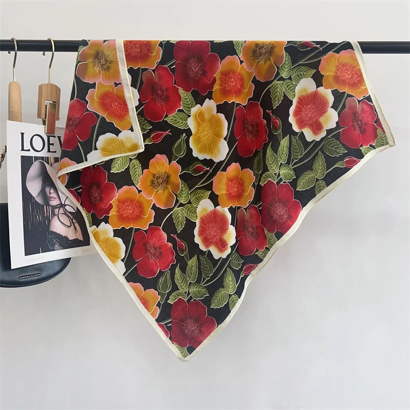 2026 Women Brand Design Scarf Vintage Petal Floral Cotton Viscose Shawls Square Small Handkerchief Neck Snood Bag Hijab 68*68Cm
2026 Women Brand Design Scarf Vintage Petal Floral Cotton Viscose Shawls Square Small Handkerchief Neck Snood Bag Hijab 68*68Cm