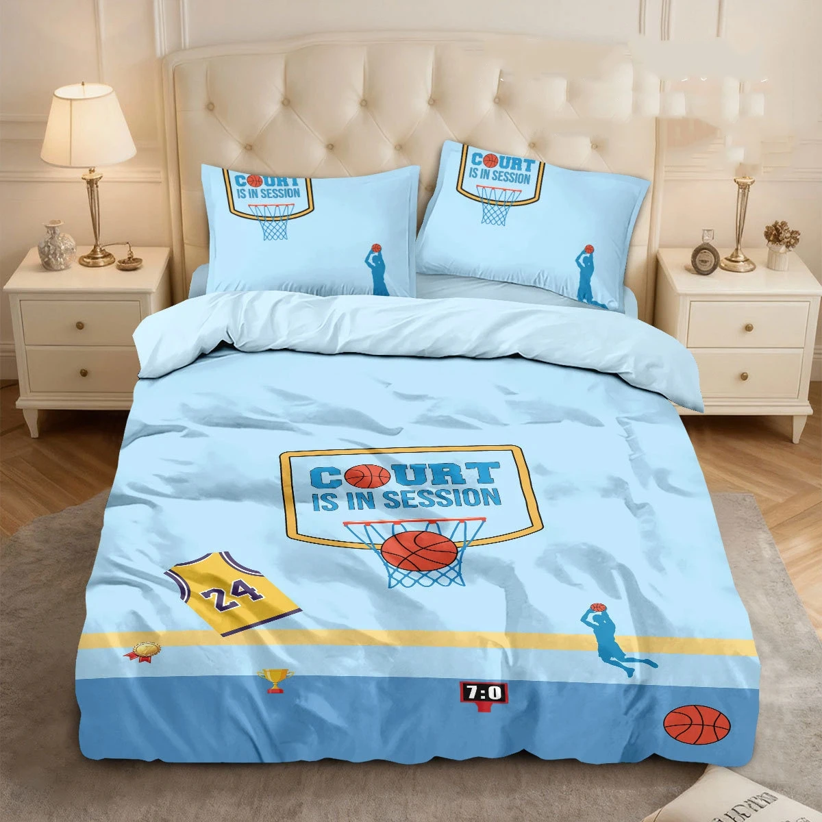 Cartoon sports style boy down duvet cover 3D Print Basketball Football Bedding Set Boys Quilt Cover Microfiber King Twin Queen
Cartoon sports style boy down duvet cover 3D Print Basketball Football Bedding Set Boys Quilt Cover Microfiber King Twin Queen