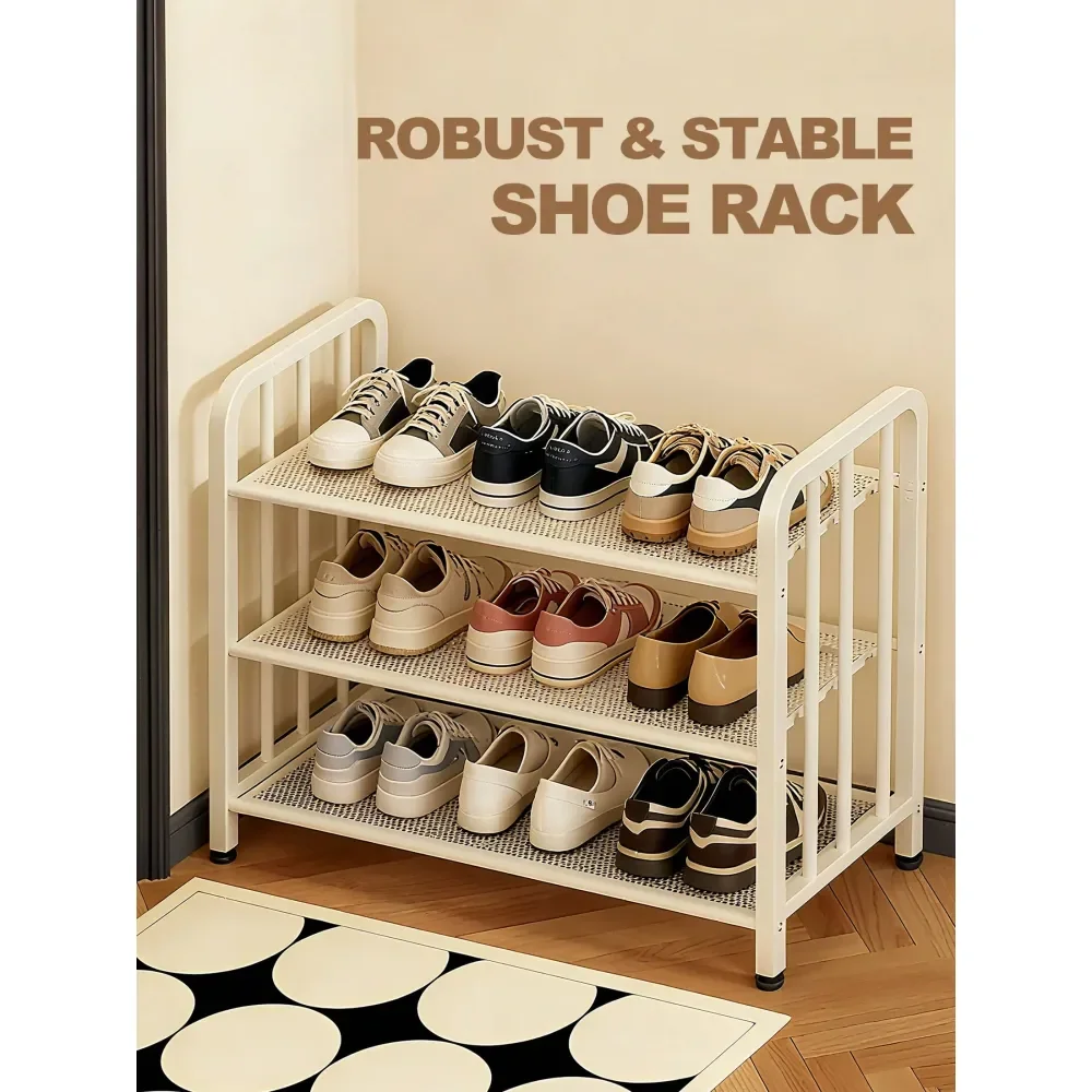 Stable Shoe Rack, 3Tier Shoe Organizer, Metal Shelf For Organization And Storage, Shoes Rack For Front Door Entrance, Shoe Shel
Stable Shoe Rack, 3Tier Shoe Organizer, Metal Shelf For Organization And Storage, Shoes Rack For Front Door Entrance, Shoe Shel