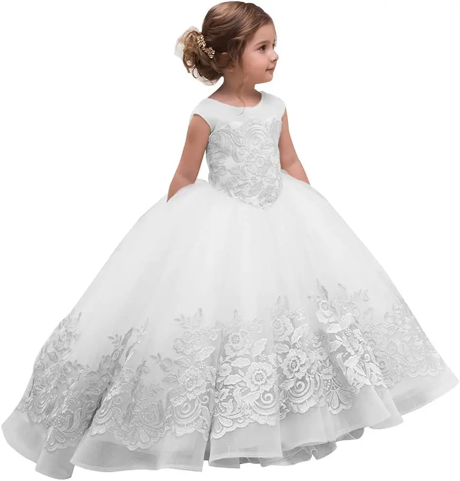 Elegant Flower Girl Dress for Wedding Kids Sleevelesss Lace Pageant Ball Gowns girls party dress princess dress
Elegant Flower Girl Dress for Wedding Kids Sleevelesss Lace Pageant Ball Gowns girls party dress princess dress