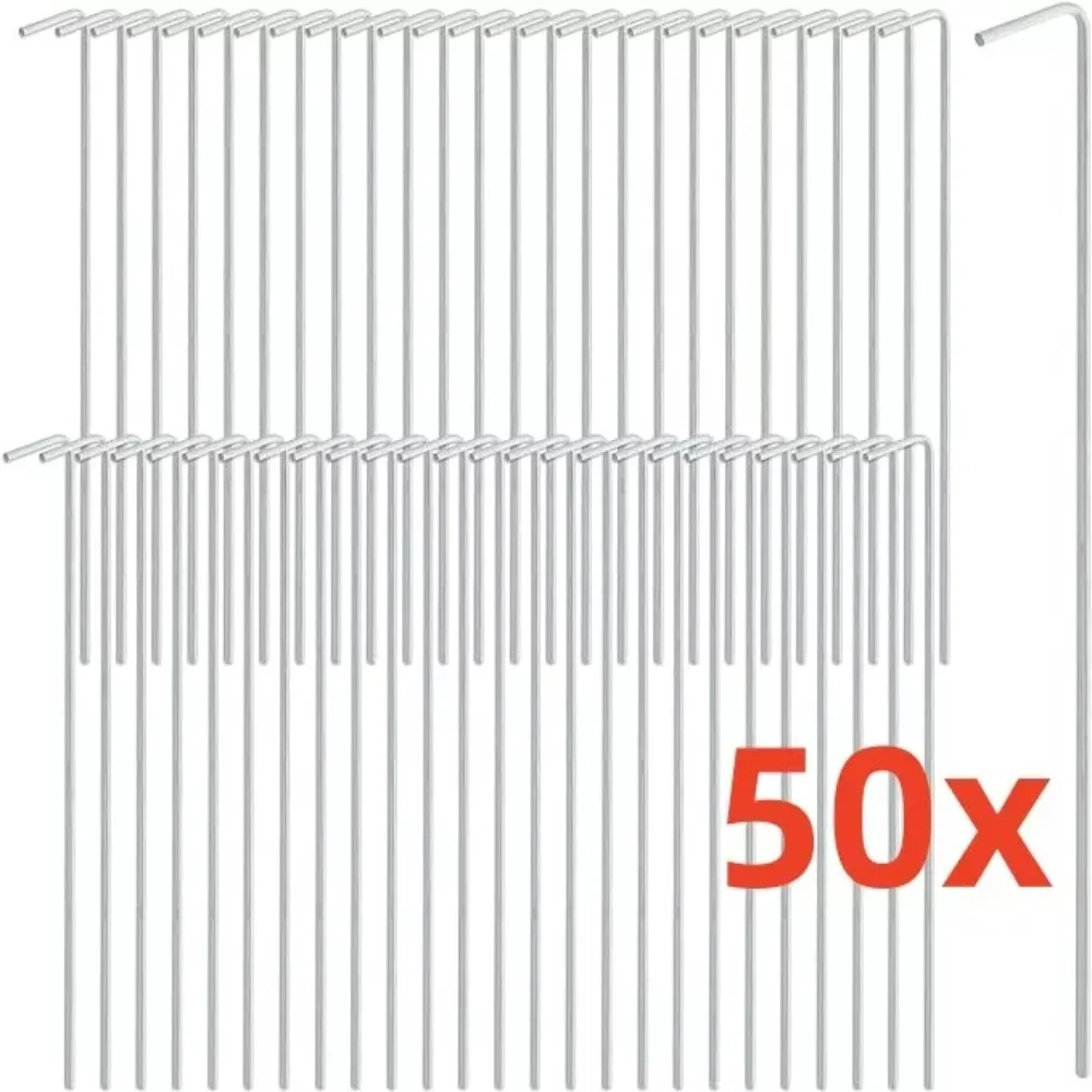 50PCS Silver Heavy Duty Tent Pegs Galvanised Steel Pointed Tip Camping Ground Sheet Anchor Tent Accessories Outdoor
50PCS Silver Heavy Duty Tent Pegs Galvanised Steel Pointed Tip Camping Ground Sheet Anchor Tent Accessories Outdoor