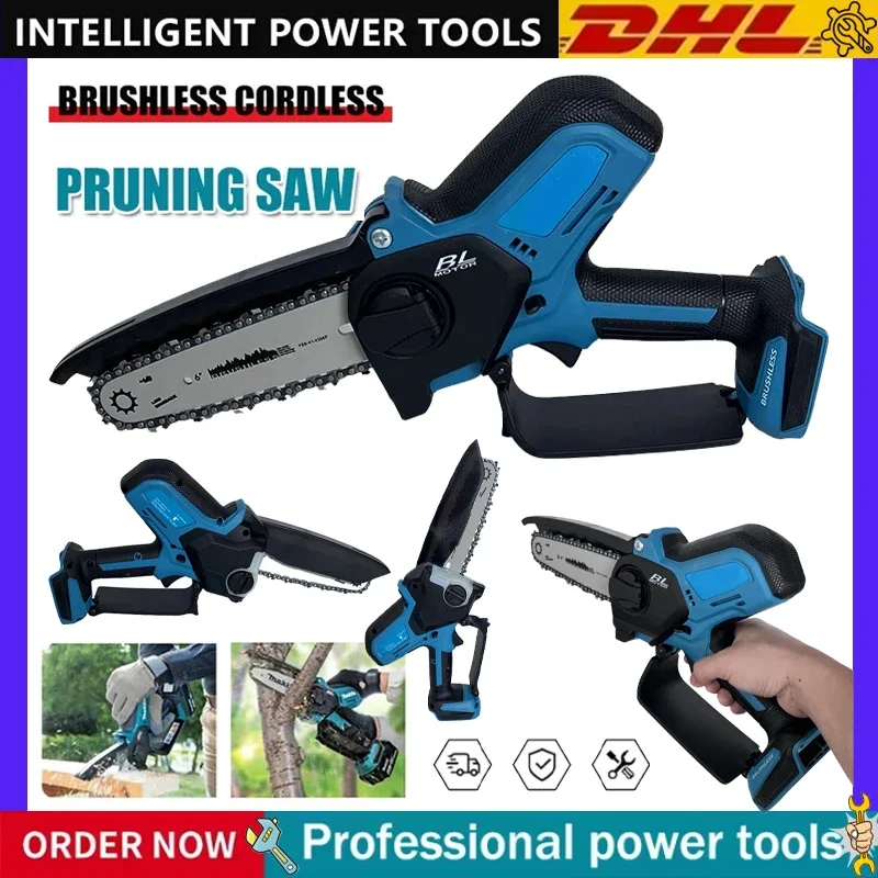 For Makita 18V Battery Electric Chain Saw Pruning Saw Brushless Cordless Power Tools Mini Electric Saw Garden Power Tools
For Makita 18V Battery Electric Chain Saw Pruning Saw Brushless Cordless Power Tools Mini Electric Saw Garden Power Tools