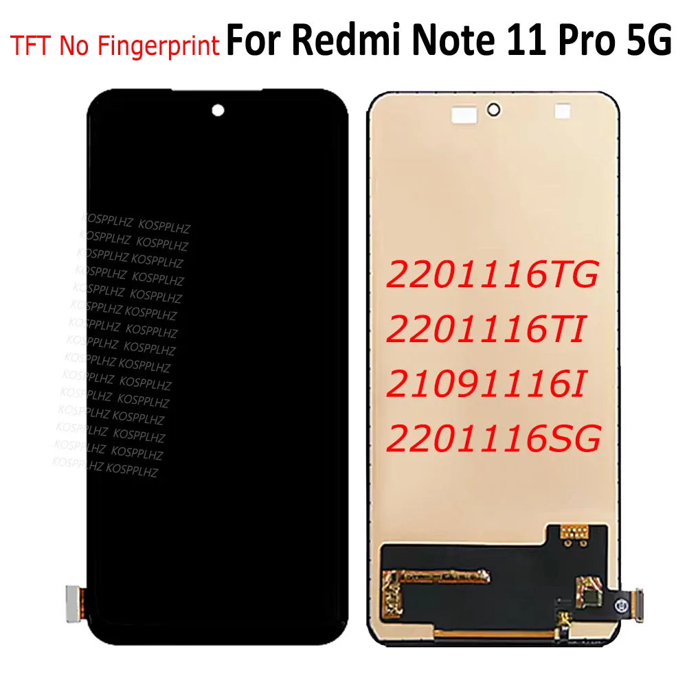 6.67" TFT No Fingerprint For Redmi Note 11 Pro 5G 21091116I LCD Display Touch Screen For Redmi Note11 Pro 2201116SG 2201116 LCD
6.67" TFT No Fingerprint For Redmi Note 11 Pro 5G 21091116I LCD Display Touch Screen For Redmi Note11 Pro 2201116SG 2201116 LCD