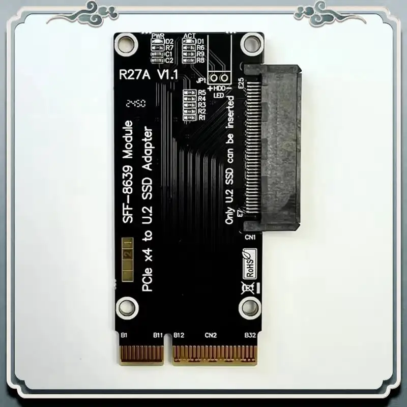 Премиум-адаптер жесткого диска Pcie 5.0 X4 к U.2 (SFF-8639) SSD-адаптер PCI Express Gen5.0 4X к U.2 SFF-8639 Адаптер жесткого диска SSD
Премиум-адаптер жесткого диска Pcie 5.0 X4 к U.2 (SFF-8639) SSD-адаптер PCI Express Gen5.0 4X к U.2 SFF-8639 Адаптер жесткого диска SSD