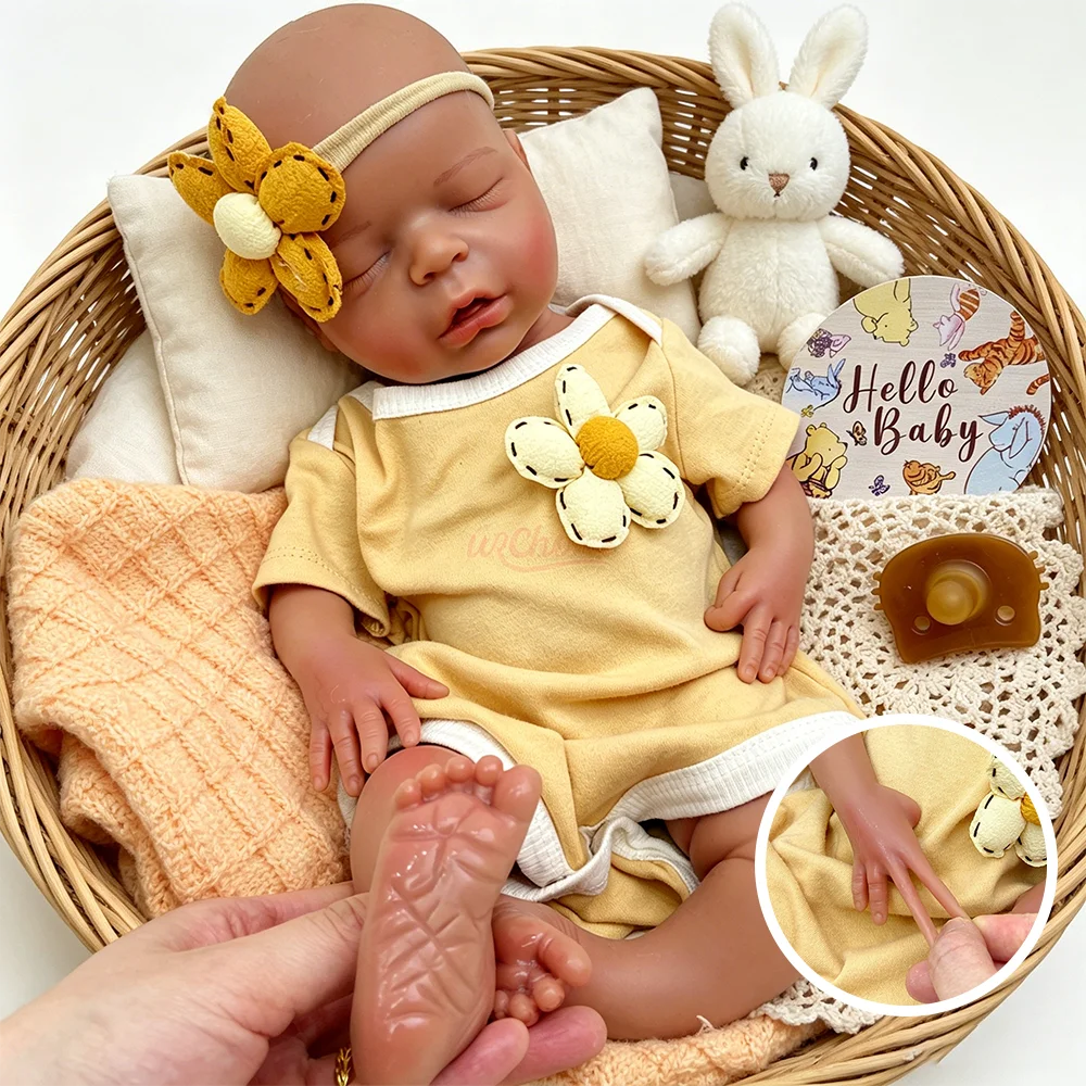 Waterproof Newborn Baby 18" Lifelike Reborn Baby Doll Cuddly Reborn Baby Girl 3D Skin Painting Newborn Doll Artist Collectible
Waterproof Newborn Baby 18" Lifelike Reborn Baby Doll Cuddly Reborn Baby Girl 3D Skin Painting Newborn Doll Artist Collectible