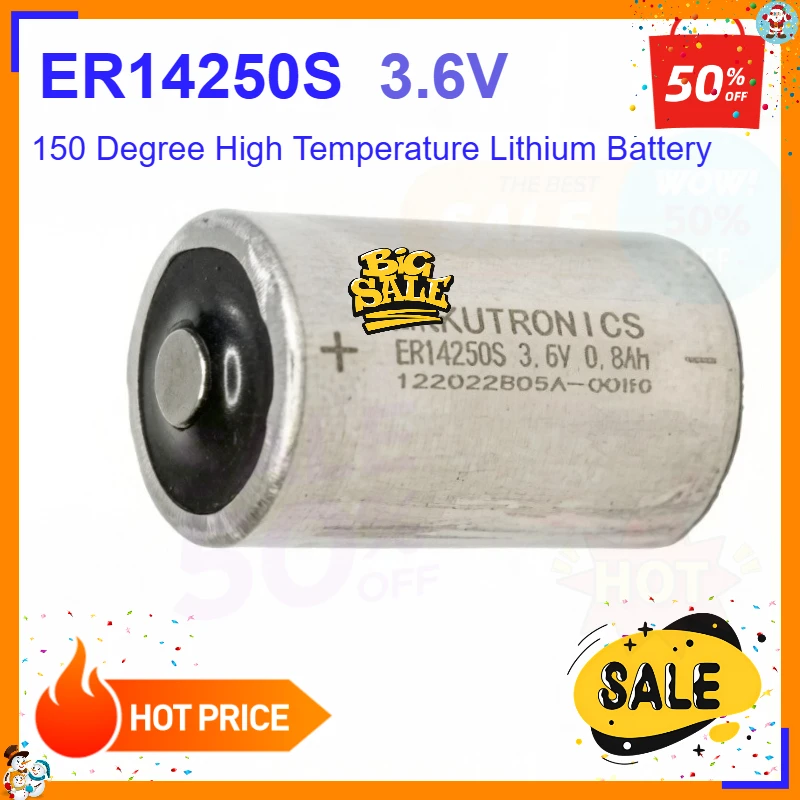 3.6V ER14250S 150 Degree High Temperature Lithium Battery Is Equivalent To ER14250MR-145 Temperature Recorder Battery 1/2AA3.6V
3.6V ER14250S 150 Degree High Temperature Lithium Battery Is Equivalent To ER14250MR-145 Temperature Recorder Battery 1/2AA3.6V