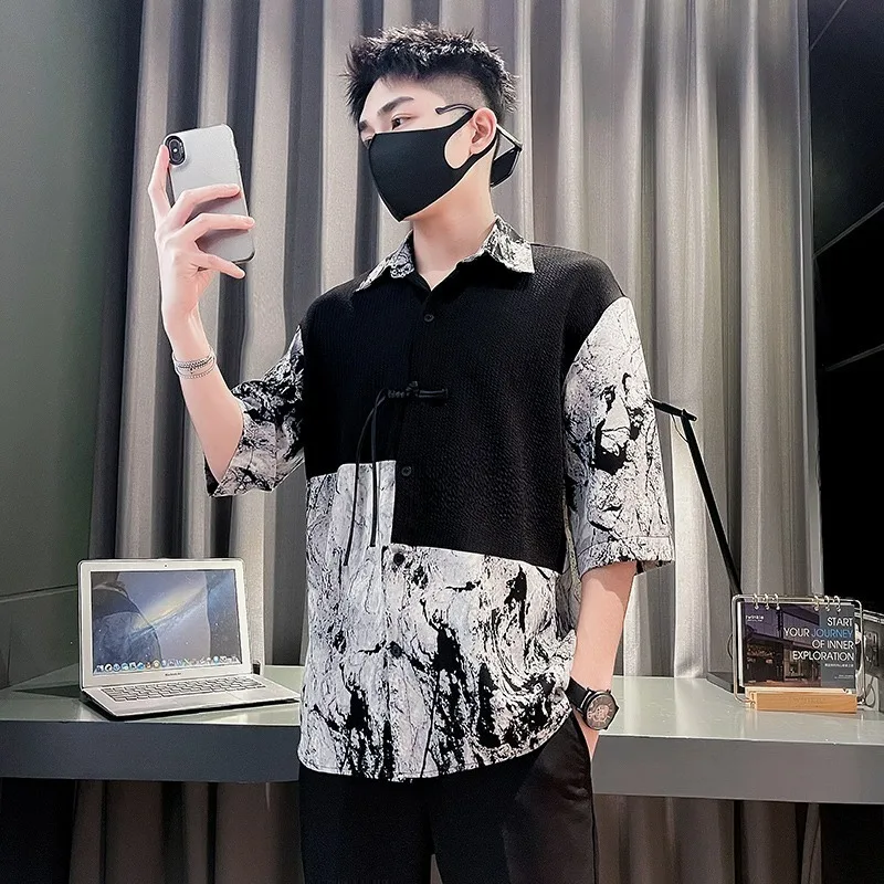 Summer Large Size Casual Shirt Set Men's Fashionable Short Sleeve Fat Man's Stylish Polyester Fiber Cool Feeling Regular Fit
Summer Large Size Casual Shirt Set Men's Fashionable Short Sleeve Fat Man's Stylish Polyester Fiber Cool Feeling Regular Fit