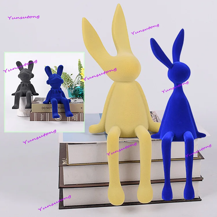 Tutu figurine cartoon gift decoration cute resin flocking sitting rabbit model home living room
Tutu figurine cartoon gift decoration cute resin flocking sitting rabbit model home living room