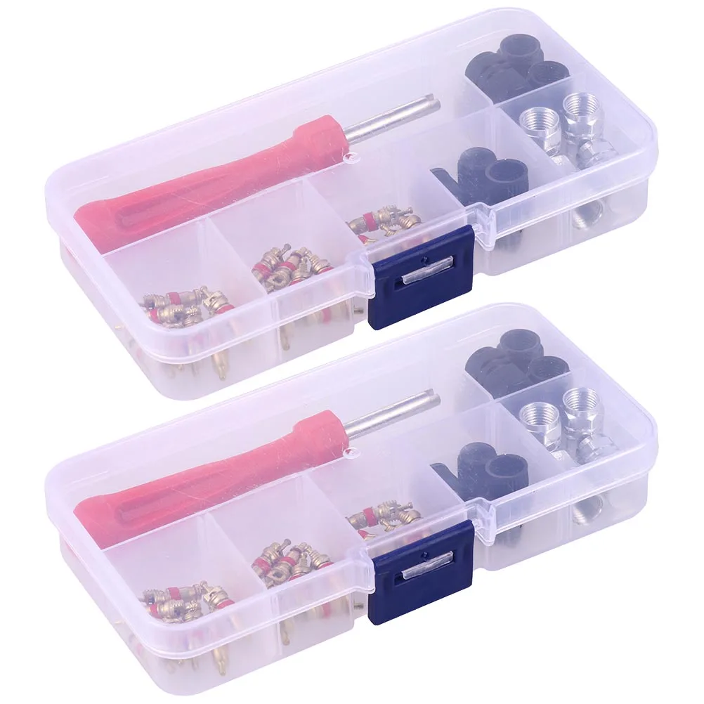 2 Sets Valve Core Wrench Stem Remover Tire Repair Install Tool Car Motorcycle Bicycle Accessories Efficient Use
2 Sets Valve Core Wrench Stem Remover Tire Repair Install Tool Car Motorcycle Bicycle Accessories Efficient Use