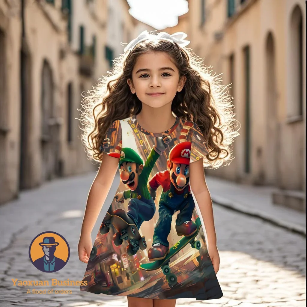 New Trendy Mario Disney Kids Teens 3D Dress Girls Cartoon Print Summer Party Best Selling Fashion
New Trendy Mario Disney Kids Teens 3D Dress Girls Cartoon Print Summer Party Best Selling Fashion
