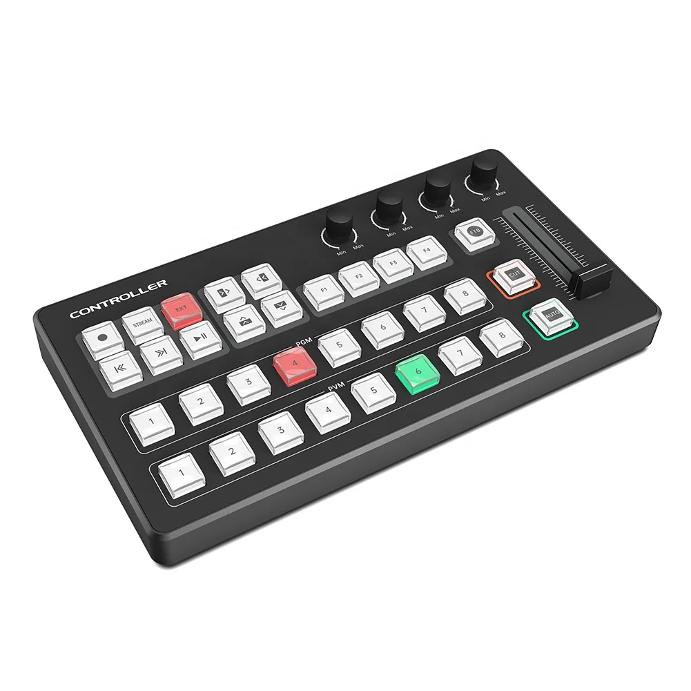 New Arrivals Video Switcher Mixer Mini Video Record 8-Channel Controller with USB Type-c for Ptz Camera Streaming
New Arrivals Video Switcher Mixer Mini Video Record 8-Channel Controller with USB Type-c for Ptz Camera Streaming
