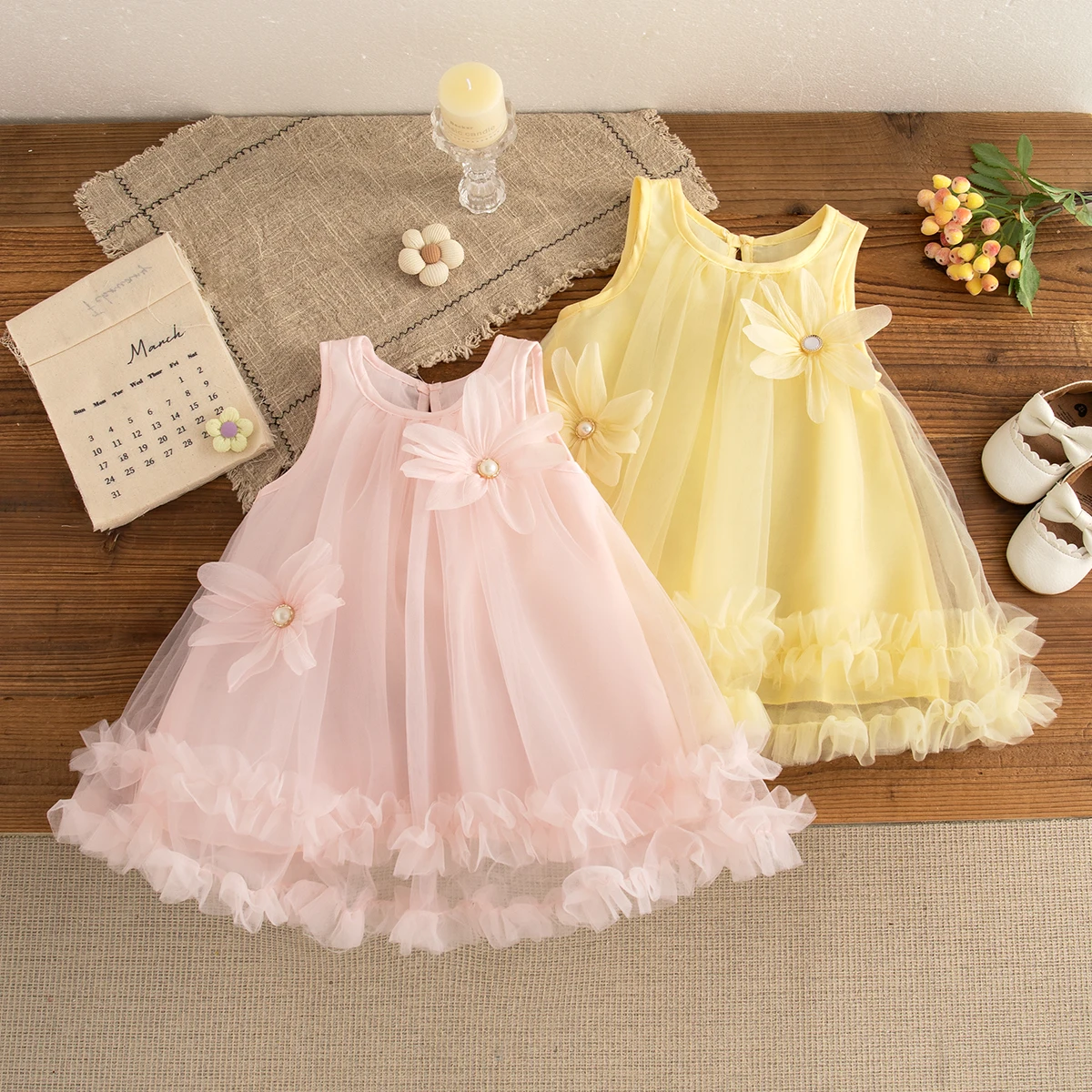 Baby Girl Pink Dress Flower Sweet Sleeveless Feather Gauze Princess Dress Wedding Party Dress for Kids Girl
Baby Girl Pink Dress Flower Sweet Sleeveless Feather Gauze Princess Dress Wedding Party Dress for Kids Girl