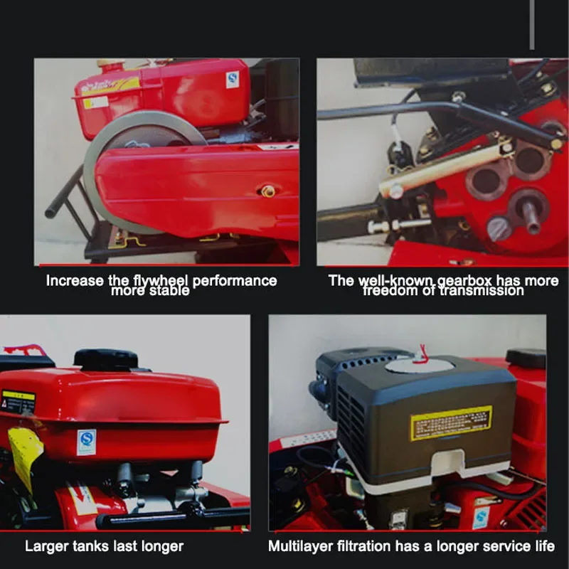 Small Micro Tillage Machine Multi-functional Rotary Tiller Diesel Fuel Scarifier Ditching Tools Farm Weeding Ploughing Equipment
Small Micro Tillage Machine Multi-functional Rotary Tiller Diesel Fuel Scarifier Ditching Tools Farm Weeding Ploughing Equipment