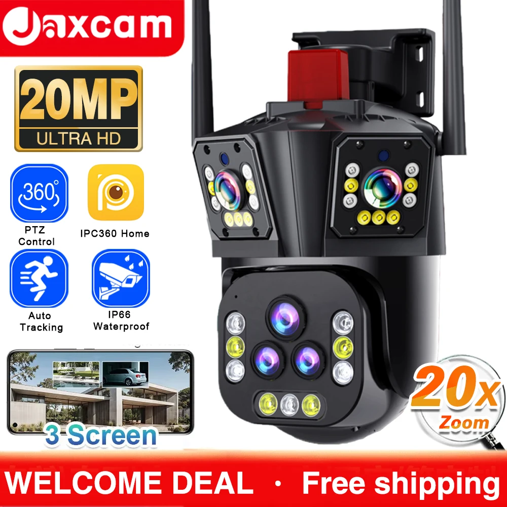 IPC360 Home 10K 20MP WiFi IP Camera Five Lens 20X Zoom Outdoor 360° Surveillance Security Camera Smart Home Ai Tracking CCTV Cam
IPC360 Home 10K 20MP WiFi IP Camera Five Lens 20X Zoom Outdoor 360° Surveillance Security Camera Smart Home Ai Tracking CCTV Cam