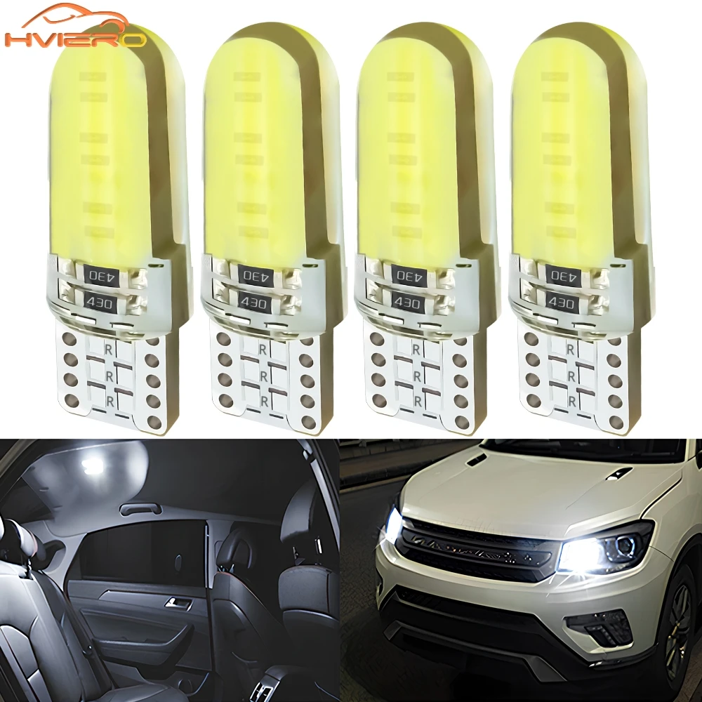 4pcs T10 W5W COB Silicagel Turn Signal License Plate Light Wedge Led Car Marker Reading Dome Lamp Auto Parking Brake Bulb Bright
4pcs T10 W5W COB Silicagel Turn Signal License Plate Light Wedge Led Car Marker Reading Dome Lamp Auto Parking Brake Bulb Bright