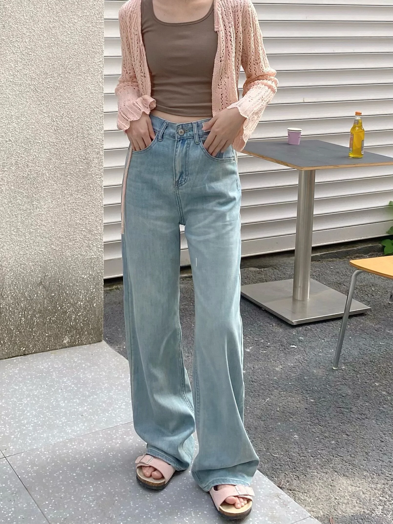 Comfortable Casual Light Blue Straight Leg Jeans Women's Summer Thin High Waist Drapey Wide Leg Long Pants Slimming Effect
Comfortable Casual Light Blue Straight Leg Jeans Women's Summer Thin High Waist Drapey Wide Leg Long Pants Slimming Effect
