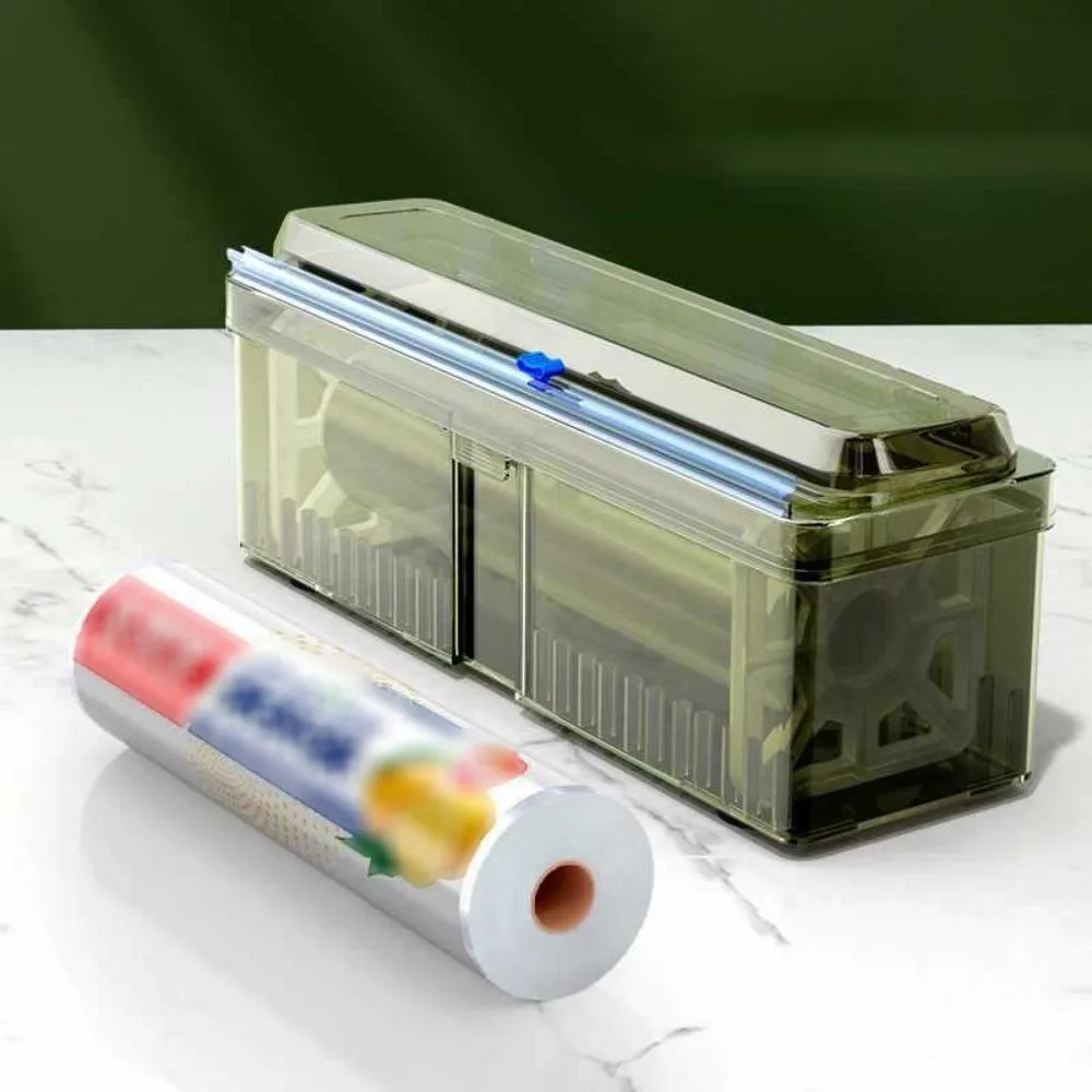 Plastic Cling Wrap Dispenser Refillable Universal Aluminum Foil Film Dispenser with Suction Cups Cling Film Cutter Box Wax Paper
Plastic Cling Wrap Dispenser Refillable Universal Aluminum Foil Film Dispenser with Suction Cups Cling Film Cutter Box Wax Paper