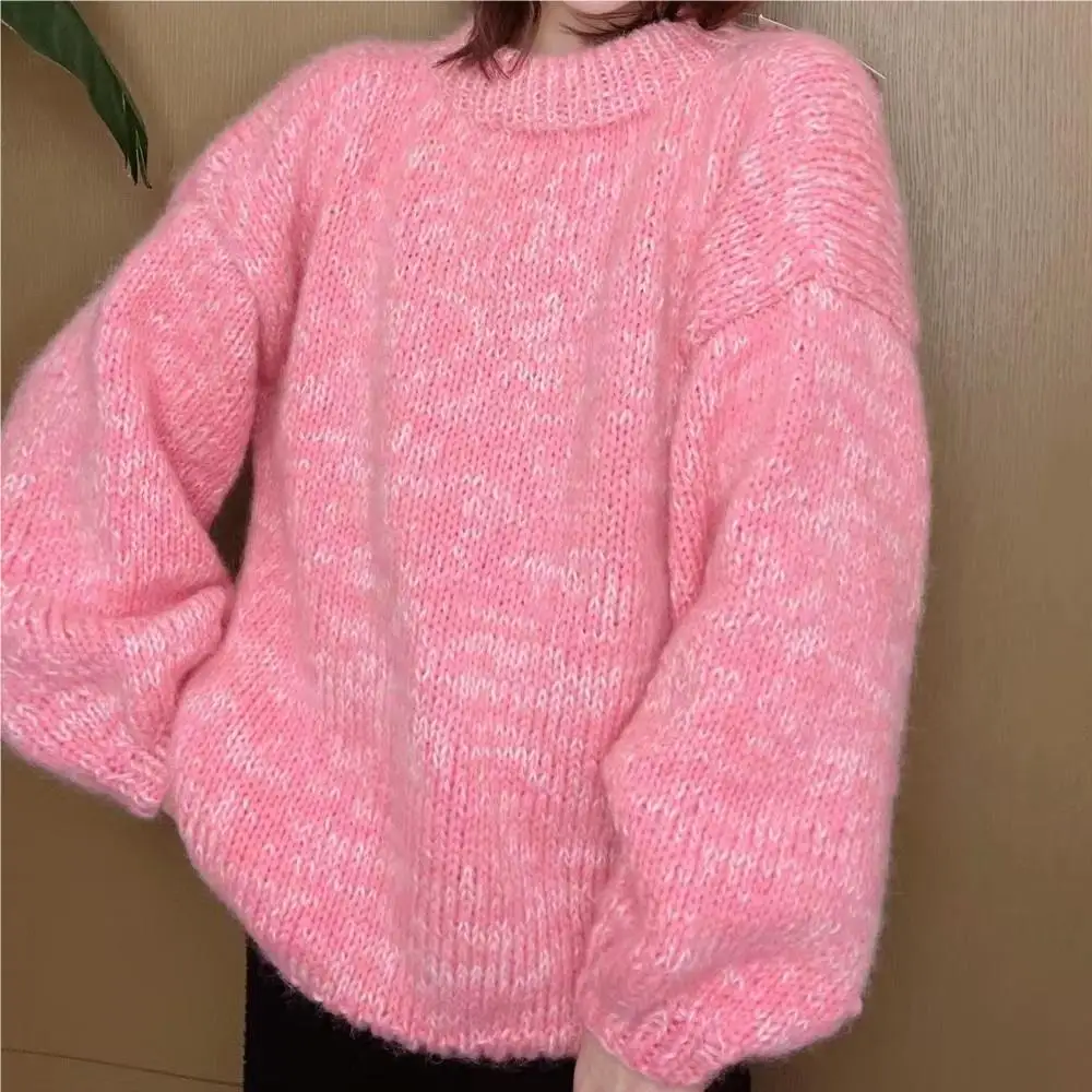 2024 Autumn Fashion New Celebrity Style Round Neck Women's Pure Hair Needle Handwoven Mixed Color Rose Red Pattern Sweater Knitt
2024 Autumn Fashion New Celebrity Style Round Neck Women's Pure Hair Needle Handwoven Mixed Color Rose Red Pattern Sweater Knitt